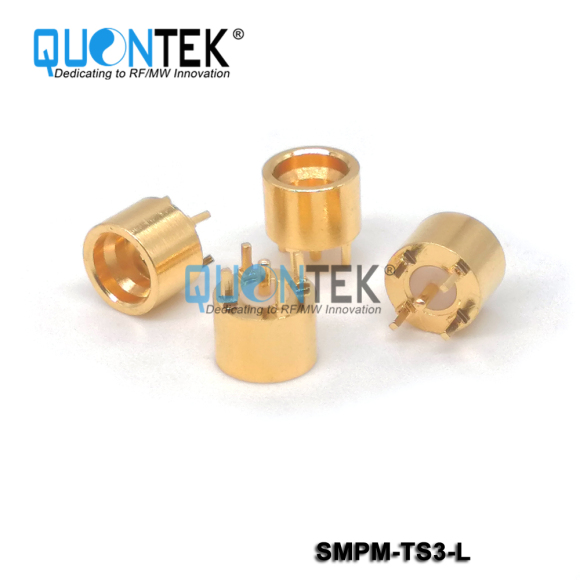 SMP male,PCB through hole solder,Limited detent type