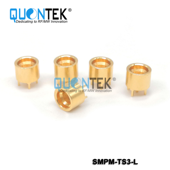 SMP male,PCB through hole solder,Limited detent type