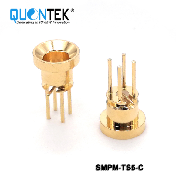 SMP male,PCB through hole solder,Catchers mit type