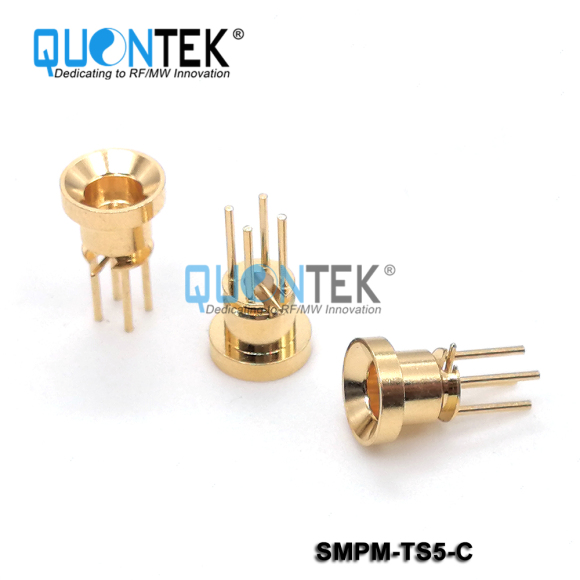 SMP male,PCB through hole solder,Catchers mit type