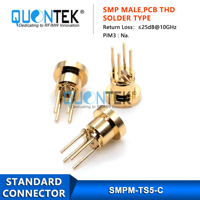 SMP male,PCB through hole solder,Catchers mit type SMP male,PCB through hole solder,Catchers mit type