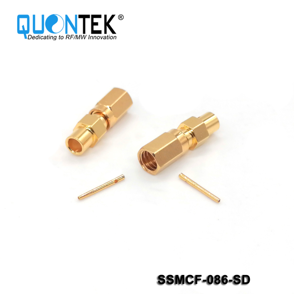 Standard connector,SSMC female for 086/RG405/QTB220 cable,Solder type
