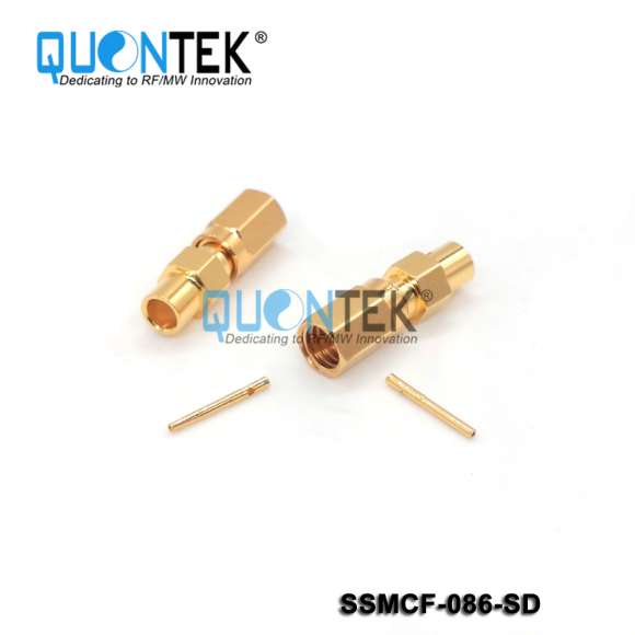 Standard connector,SSMC female for 086/RG405/QTB220 cable,Solder type