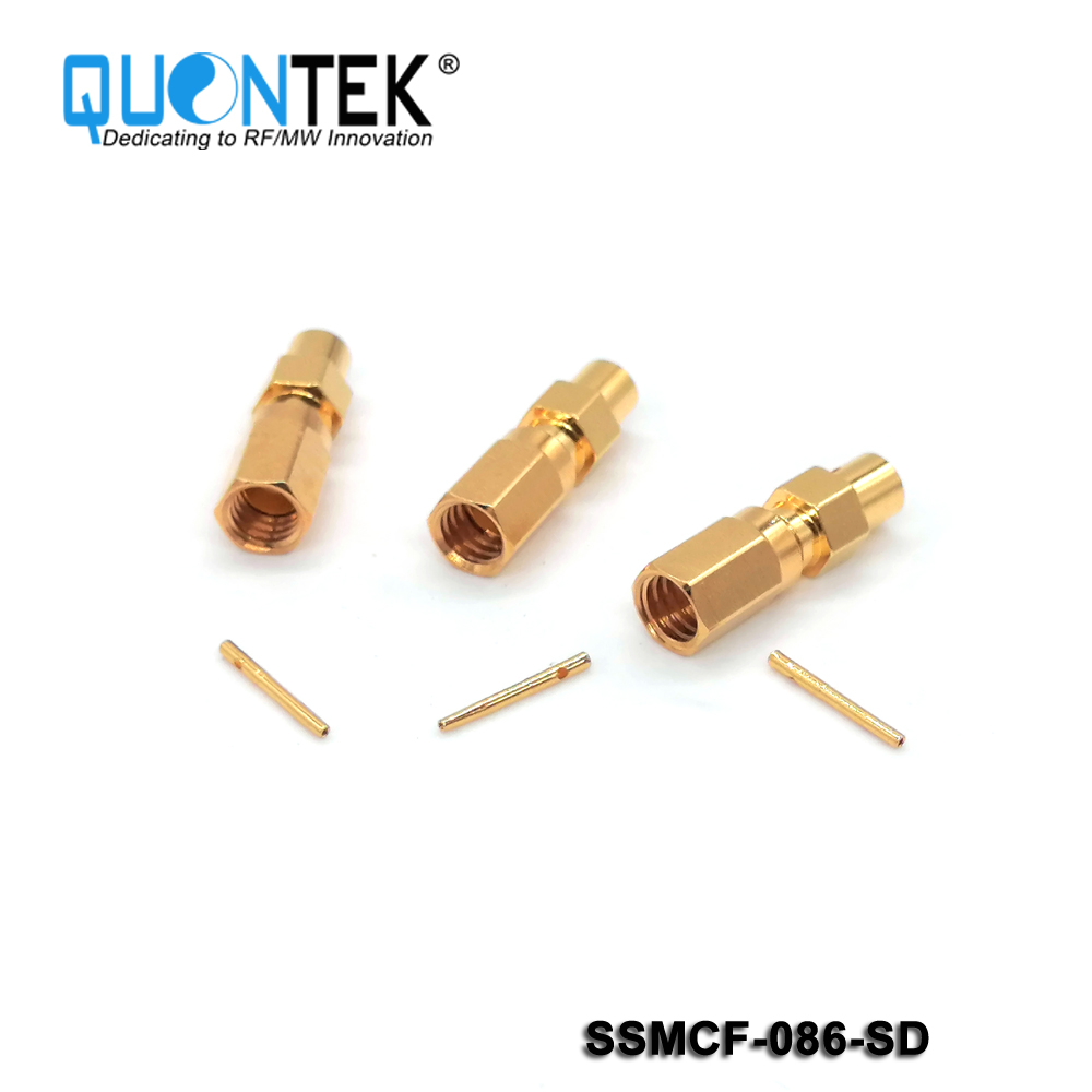 Standard connector,SSMC female for 086/RG405/QTB220 cable,Solder type
