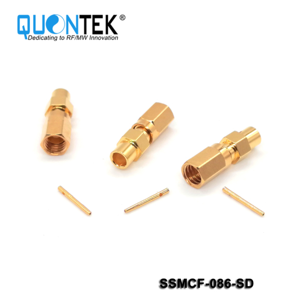 Standard connector,SSMC female for 086/RG405/QTB220 cable,Solder type