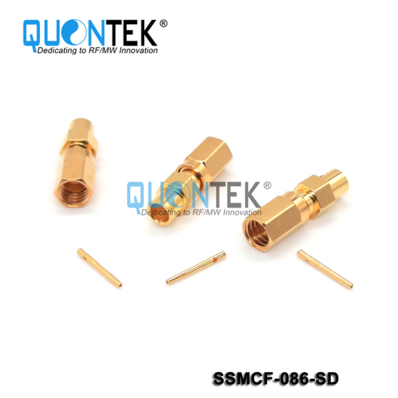 Standard connector,SSMC female for 086/RG405/QTB220 cable,Solder type