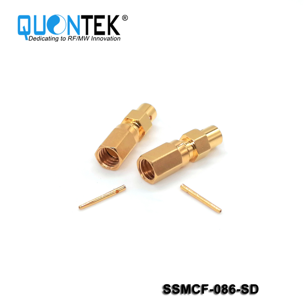 Standard connector,SSMC female for 086/RG405/QTB220 cable,Solder type