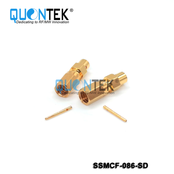 Standard connector,SSMC female for 086/RG405/QTB220 cable,Solder type