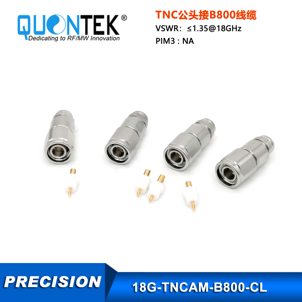 TNCA Male for QTB800 Cable,Clamp Type,to 18GHz