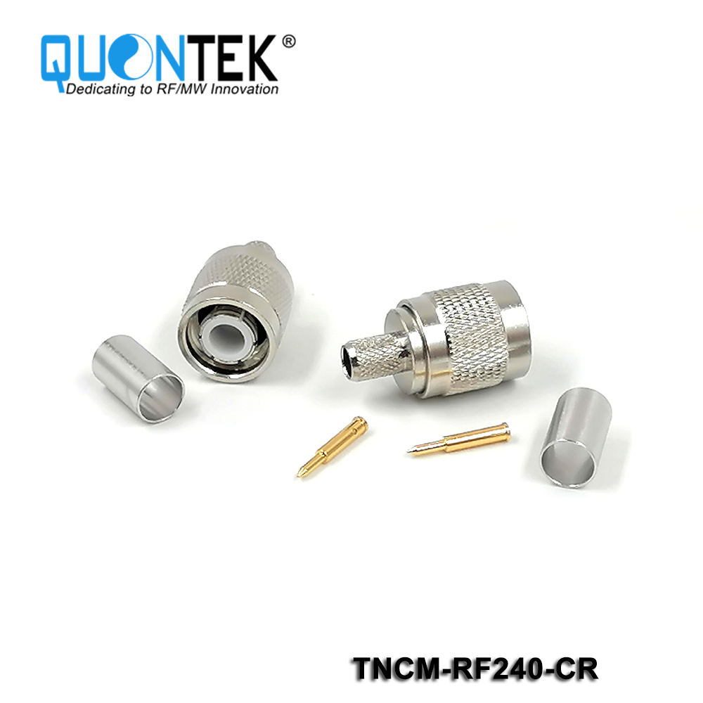 Standard Connector, TNC male for RF240 cable,Crimp type