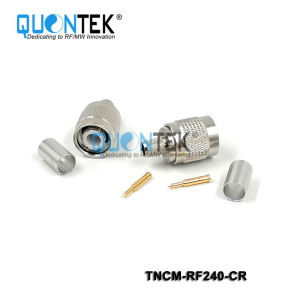 Standard Connector, TNC male for RF240 cable,Crimp type