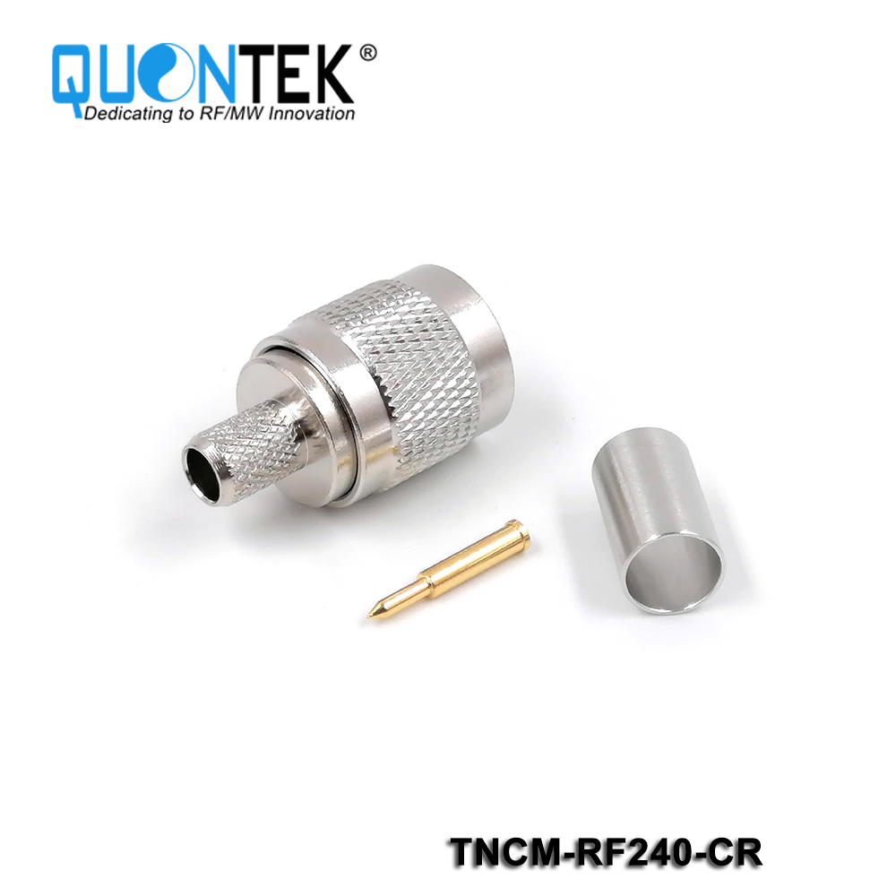 Standard Connector, TNC male for RF240 cable,Crimp type