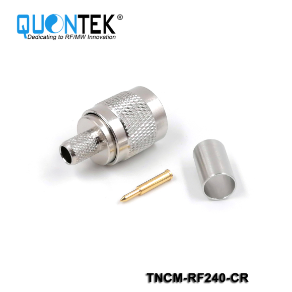 Standard Connector, TNC male for RF240 cable,Crimp type
