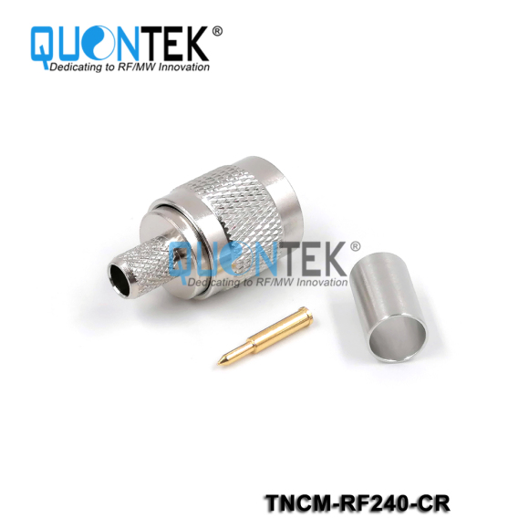 Standard Connector, TNC male for RF240 cable,Crimp type
