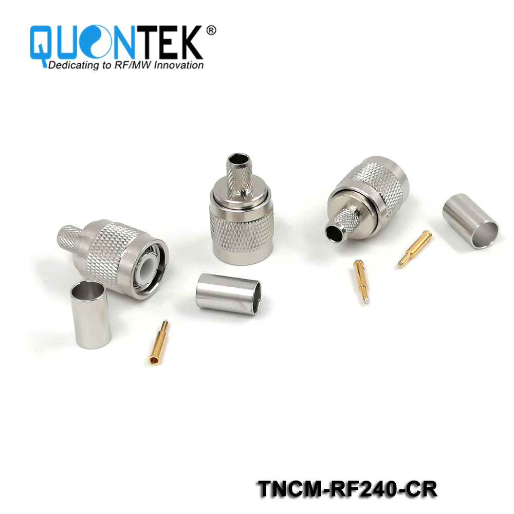 Standard Connector, TNC male for RF240 cable,Crimp type