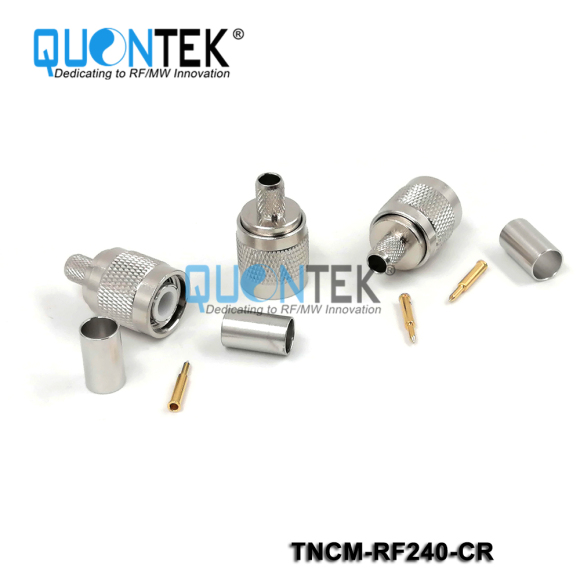 Standard Connector, TNC male for RF240 cable,Crimp type