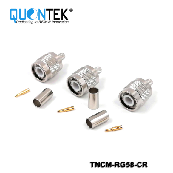 Standard Connector, TNC male for RG58/RF195/RG303 cable,Crimp type