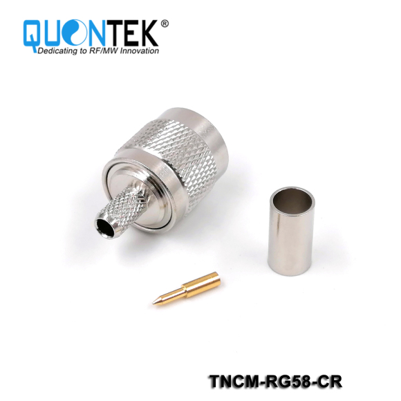 Standard Connector, TNC male for RG58/RF195/RG303 cable,Crimp type