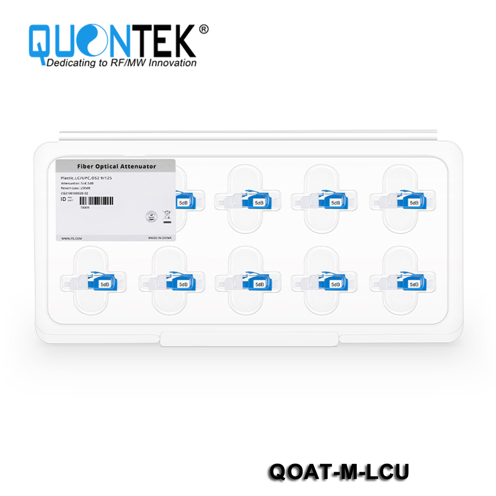 LC/UPC Singlemode Fixed Fiber Optic Attenuator, Male-Female, 5dB (10pcs/Pack)