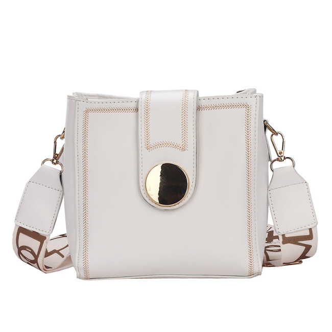 Kleine Tasche New Fashion Breitband Bucket Bag Frauentasche Single Shoulder Messenger Bag Damen vielseitige Ins