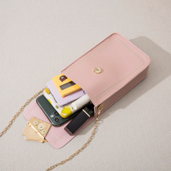 Прямые продажи с фабрики: новая корейская версия маленькой квадратной сумки на одно плечо для модных мобильных телефонов с нулевым кошельком