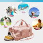 Große Menge und billige trockene nasse Trennung Yoga Bag weibliche Gepäcktasche Reisetasche Handtasche Fitness Tasche fertiges Produkt individuelles Logo