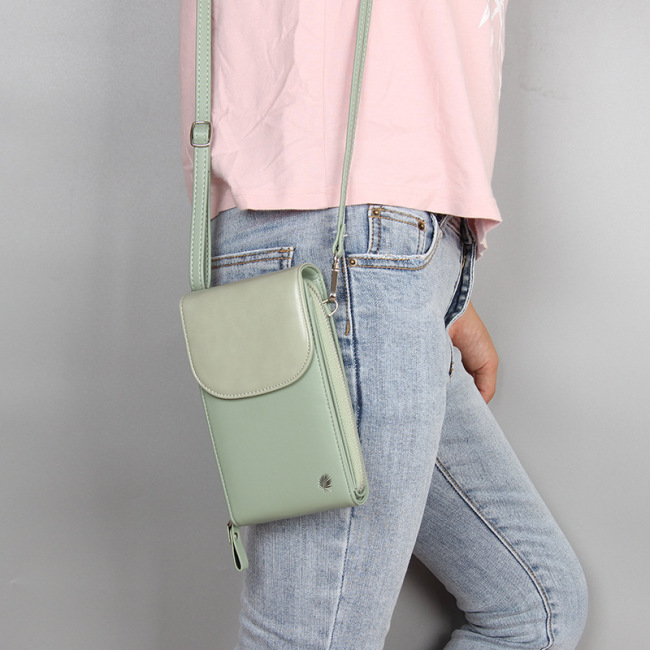Новая корейская модная многофункциональная сумка для мобильного телефона с вертикальным мини-кошельком, женская сумка на одно плечо большой емкости