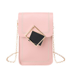 Прямые продажи с фабрики: новая корейская версия маленькой квадратной сумки на одно плечо для модных мобильных телефонов с нулевым кошельком