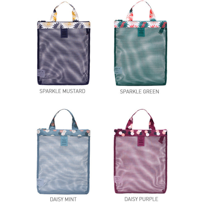 Summer swimming beach bag swimsuit mesh storage bag mesh storage bag washing bag sports handbag small size