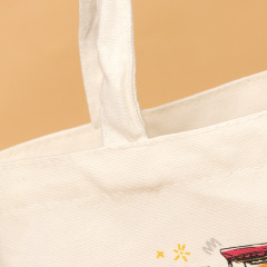 Hersteller Leinwand Tasche angepasst Digitaldruck Animation tragbare Baumwolltasche Umhängetasche Einkaufstasche angepasst Logo