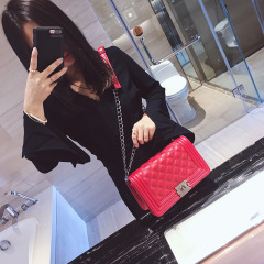 Женская сумка через плечо, индивидуальная сумка с цепочкой Lingge, модная универсальная маленькая квадратная сумка с ароматом небольшого размера