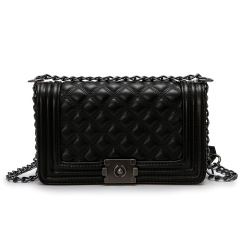 Женская сумка через плечо, индивидуальная сумка с цепочкой Lingge, модная универсальная маленькая квадратная сумка с ароматом небольшого размера