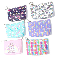 Милый креативный кошелек с нулевым кодом, индивидуальная детская сумка с мультяшным единорогом, сумка для наушников, сумка для монет, женский кошелек