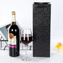 Черный УФ-узор винный бумажный пакет одинарный и двойной мешок сигаретный мешок красное вино утолщенный подарочный пакет