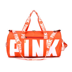 Розовая дорожная сумка спортивная сумка через границу фитнес-сумка с принтом переносная сумка через плечо с индивидуальным логотипом сумка для хранения большой емкости