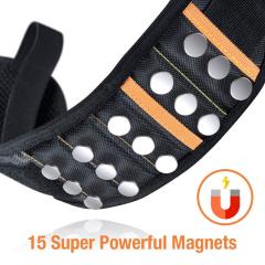 Neues Upgrade mit zwei Taschen und 15 Gittern starke magnetische Handschlaufe Schere Werkzeugablage Home Handschlaufe 1680D