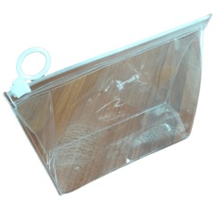 環境にやさしい透明ソフトPVCビニール袋PVC立体ジッパーバッグトラベルスーツバッグEVAコスメティックバッグ