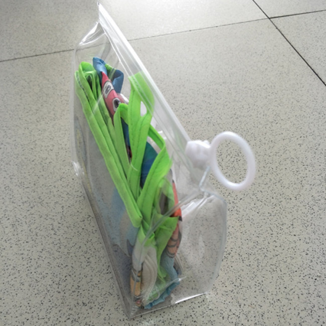 Экологичный прозрачный мягкий пластиковый пакет из ПВХ, объемный мешок на молнии из ПВХ, дорожный костюм, сумка, косметичка из ЭВА
