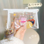 Lovely quicksand Cosmetic Bag Girl heart transparent PVC storage bag large capacity stationery storage bag