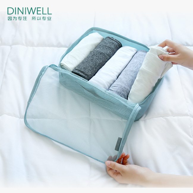 Diniwell новая водонепроницаемая дорожная сумка для хранения багажа, сумка для сортировки одежды, набор для хранения, 6 предметов