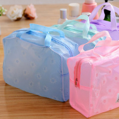 Креативный домашний цветочный прозрачный водонепроницаемый косметичка сумка для стирки банных принадлежностей сумка для хранения