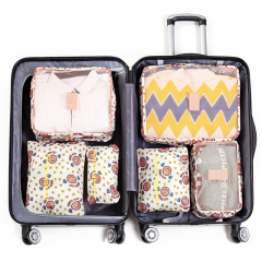 Bolsa de viaje de 6 piezas, grupo de equipaje, bolsa de viaje para ropa de 6 piezas, serie calico