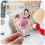Korean Mini transparent PVC zero wallet bubble mat blind box storage bag lipstick headset key bag