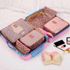 Bolsa de viaje de 6 piezas, grupo de equipaje, bolsa de viaje para ropa de 6 piezas, serie calico