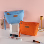 New fashion double zipper candy color storage bag portable travel storage wash make-up bag can be customized logo