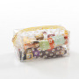 Korean printing Daisy cosmetic bag anti splash PVC cosmetic bag small daisy transparent cosmetic bag