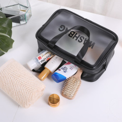 Transparente Pu-Reisespeicher-Kosmetiktasche mit großer Kapazität