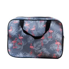 Neue tragbare Aufbewahrungstasche Mode Flamingo Bottom Net Waschbeutel große Kapazität wasserdicht tragbare Hautpflegeprodukte Waschbeutel