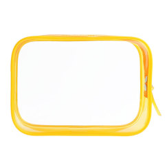 Ins waterproof cosmetic bag transparent PVC large capacity travel portable storage bag can be customized in stock