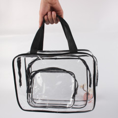 Kosmetiktasche transparente PVC-Reise-Waschtasche große Kapazität Aufbewahrungstasche tragbare visuelle Finishing-Tasche